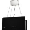 Okap kuchenny wyspowy wiszący 60cm czarny 532m3/h SCHILD GH600