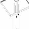 Okap kuchenny wyspowy Schild 359BX tuba kuchenny cylinder czarny